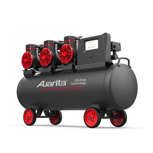 Auarita 2-1450X3F100-220 Oil-free piston compressor 100 l, 3 * 1.45 kW, 220 V, 500 l/min, 2800 rpm, 75 dB 21450X3F100220