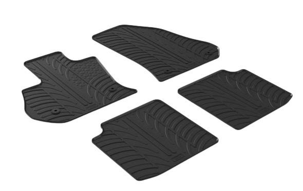 GledRing 0581 Interior mats GledRing rubber black for Fiat 500l (2013-) 0581