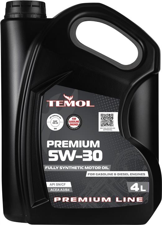 TEMOL T-P5W30-4L Engine oil TEMOL Premium 5W-30, 4L TP5W304L