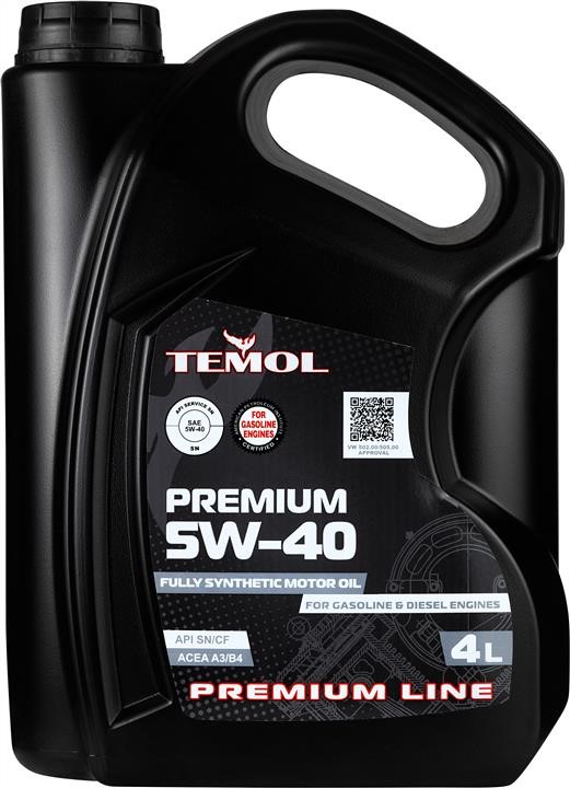 TEMOL T-P5W40-4L Engine oil TEMOL Premium 5W-40, 4L TP5W404L