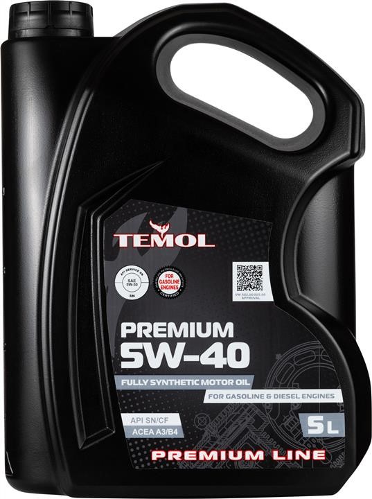TEMOL T-P5W40-5L Engine oil TEMOL Premium 5W-40, 5L TP5W405L
