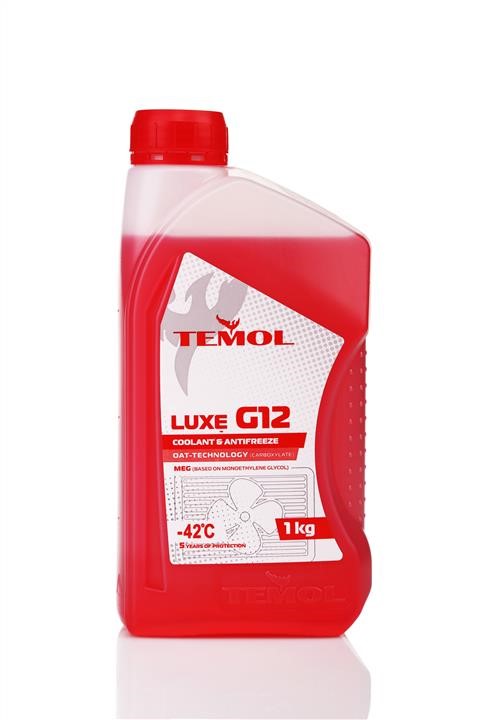 TEMOL T-LG12R-1L Antifreeze TEMOL LUXE G12 red, ready for use -39, 1l TLG12R1L