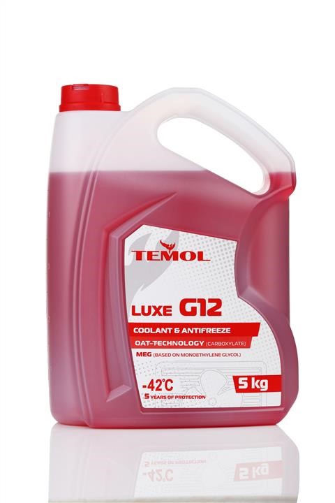 TEMOL T-LG12R-5L Antifreeze TEMOL LUXE G12 red, ready for use -39, 5l TLG12R5L