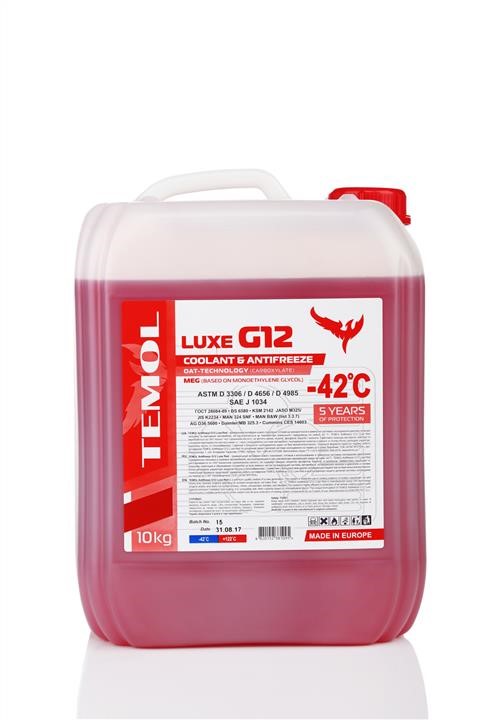 TEMOL T-LG12R-10L Antifreeze TEMOL LUXE G12 red, ready for use -39, 10l TLG12R10L