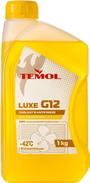 TEMOL T-LG12Y-1L Antifreeze TEMOL LUXE G12 yellow, ready for use -39, 1l TLG12Y1L