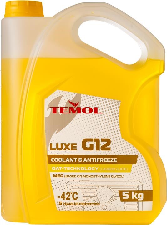 TEMOL T-LG12Y-5L Antifreeze TEMOL LUXE G12 yellow, ready for use -39, 5l TLG12Y5L