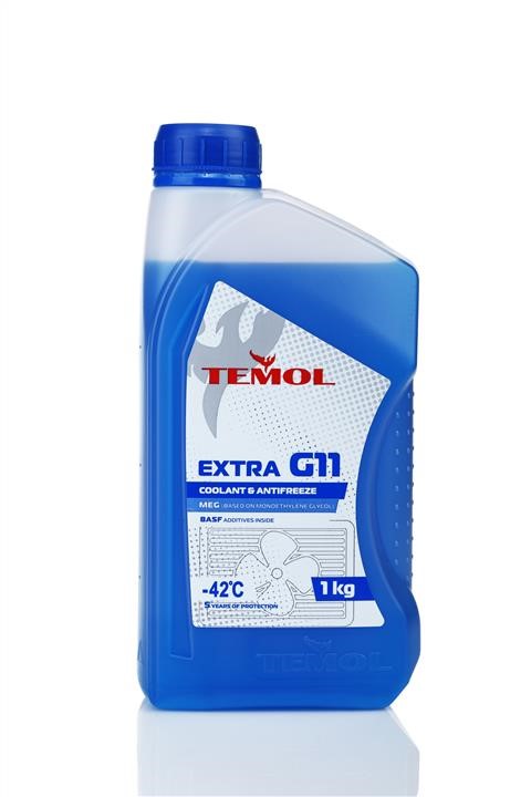 TEMOL T-EG11B-1L Antifreeze TEMOL EXTRA G11 blue, ready for use -39, 1l TEG11B1L