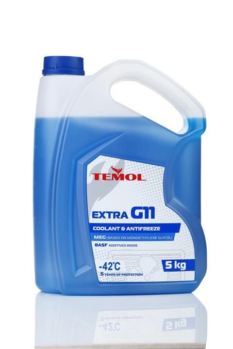 TEMOL T-EG11B-5L Antifreeze TEMOL EXTRA G11 blue, ready for use -39, 5l TEG11B5L