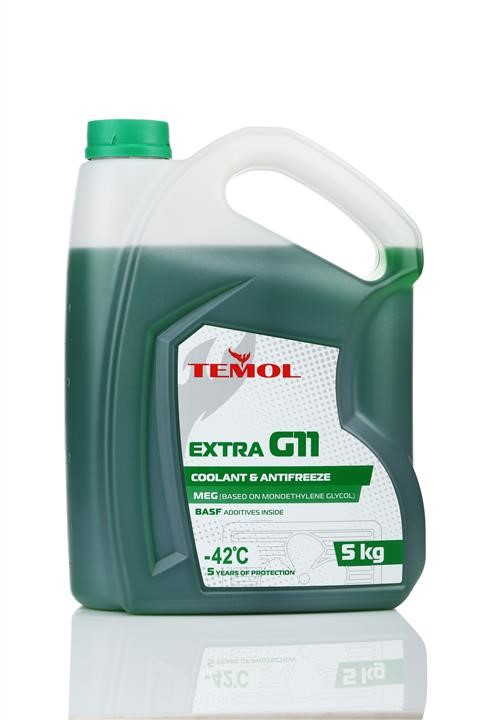 TEMOL T-EG11G-5L Antifreeze TEMOL EXTRA G11 green, ready for use -39, 5l TEG11G5L