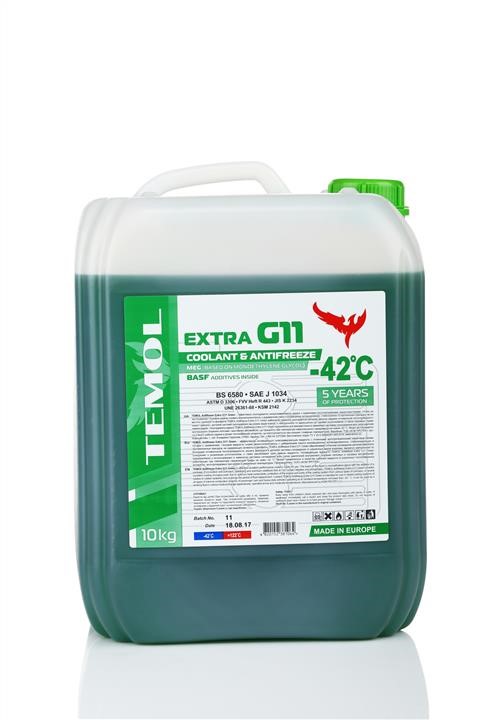 TEMOL T-EG11G-10L Antifreeze TEMOL EXTRA G11 green, ready for use -39, 10l TEG11G10L