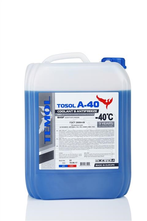 TEMOL T-A40-10L Antifreeze TEMOL TOSOL A-40 blue, ready for use -40, 10l TA4010L