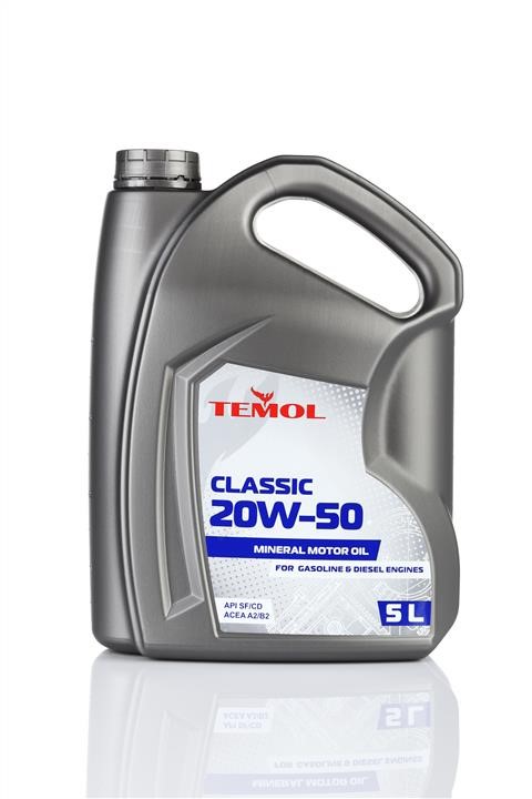 TEMOL T-C20W50-5L Engine oil TEMOL Classic 20W-50, 5L TC20W505L
