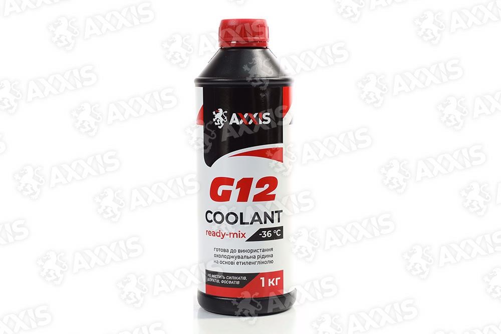 AXXIS 48021295614 Antifreeze AXXIS RED G12 Сoolant Ready-Mix -36°C, 1kg 48021295614