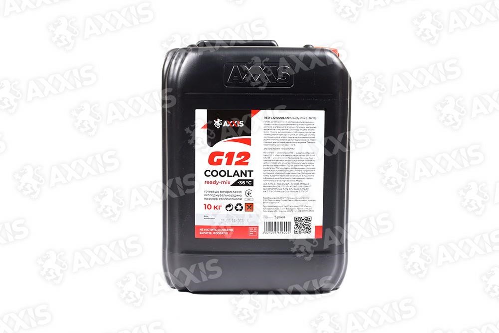 AXXIS 48021295616 Antifreeze AXXIS RED G12+ Сoolant Ready-Mix -36 °C, 10kg 48021295616