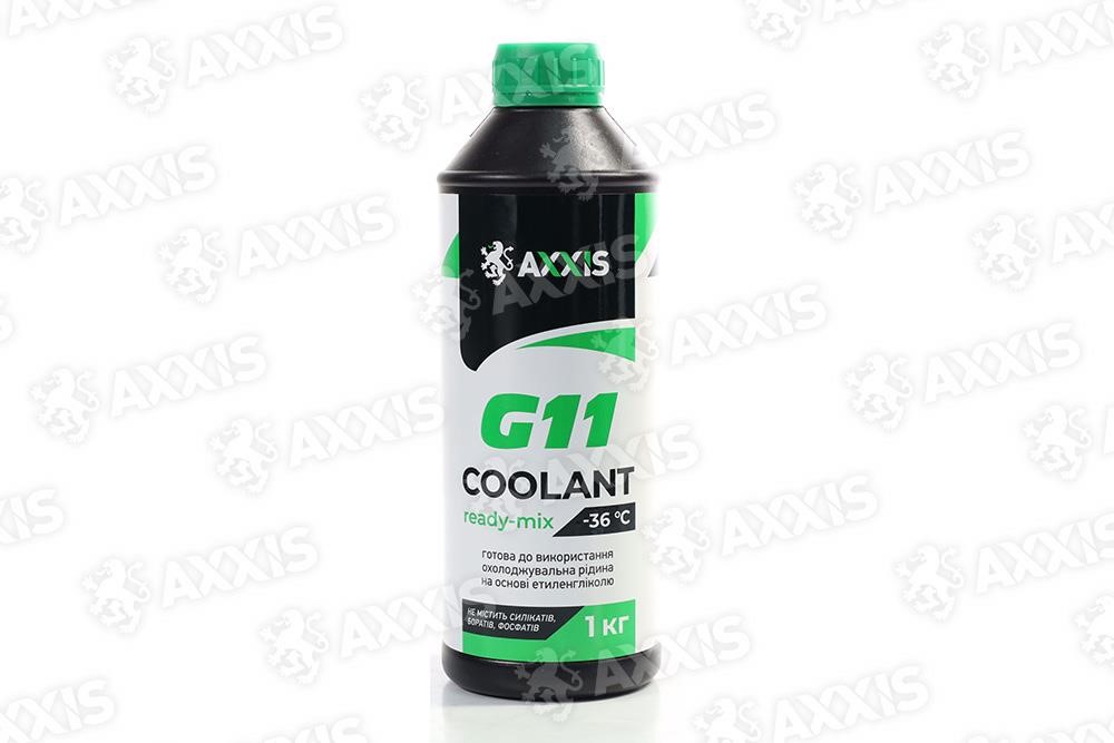 AXXIS 48021295617 Antifreeze AXXIS GREEN G11 Сoolant Ready-Mix -36°C, 1kg 48021295617