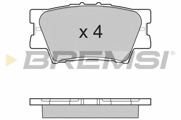Bremsi BP3252 Brake Pad Set, disc brake BP3252