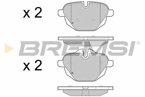 Bremsi BP3449 Brake Pad Set, disc brake BP3449