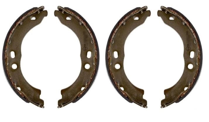 Parking brake shoes Fiat Ducato: 000439SX Stellox Handbrake shoes