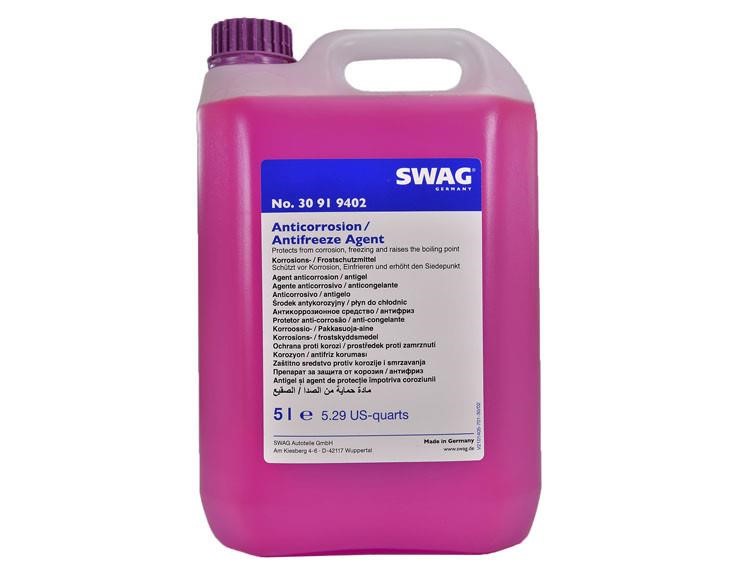 SWAG 30 91 9402 Antifreeze concentrate G12+ ANTIFREEZE, purple, 5 L 30919402