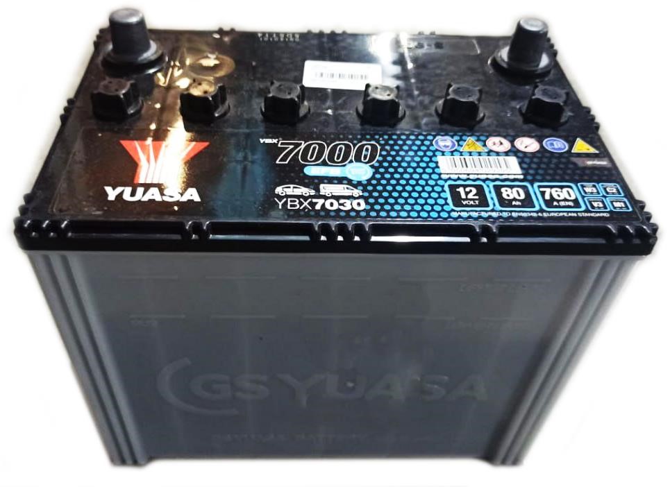 Yuasa YBX7030 Battery Yuasa YBX7000 EFB Start-Stop Plus 12V 80AH 760A(EN) R+ YBX7030