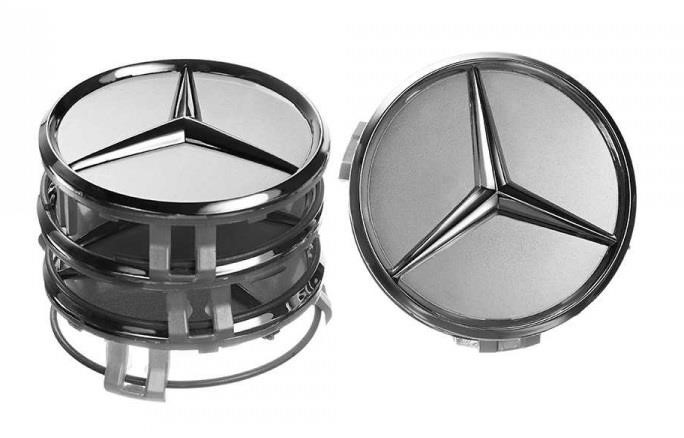 Vitol 50030 Alloy disk cap, set Mercedes 75x70 50030