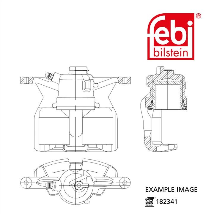 febi 182341 Brake caliper 182341 182341 febi Brake caliper