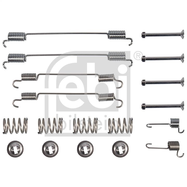 Rear brake pad fitting kit Renault Kangoo: 182574 febi Brake pad repair kit
