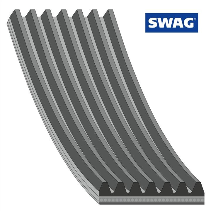 SWAG 33 10 6424 V-Ribbed Belt 33106424