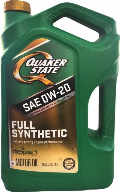 QuakerState 550046181 Engine oil QuakerState Fully Synthetic 0W-20, 4,73L 550046181