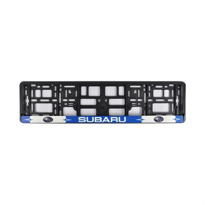 CarLife NH011 License plate frame, color print, Subaru white-blue NH011