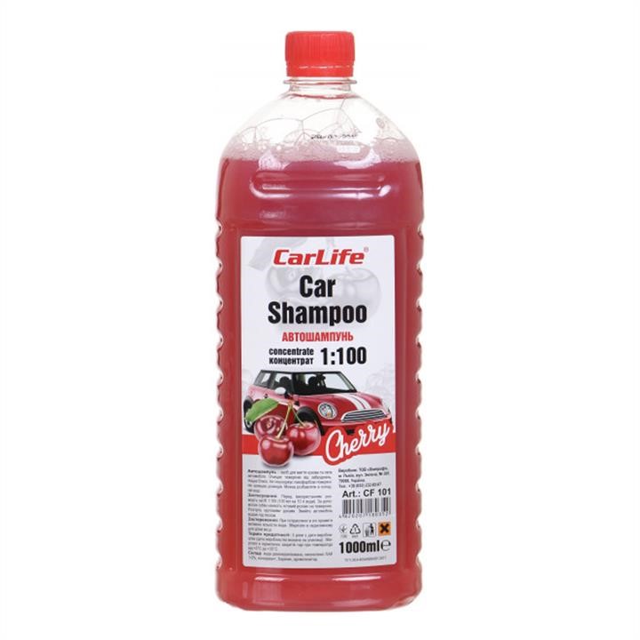 CarLife CF101 Car Shampoo CarLife Concentrate 1:100 Cherry, 1L CF101