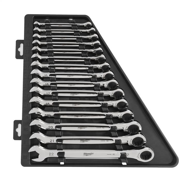 Milwaukee 4932464994 Set of open-end wrenches with ratchet 4932464994