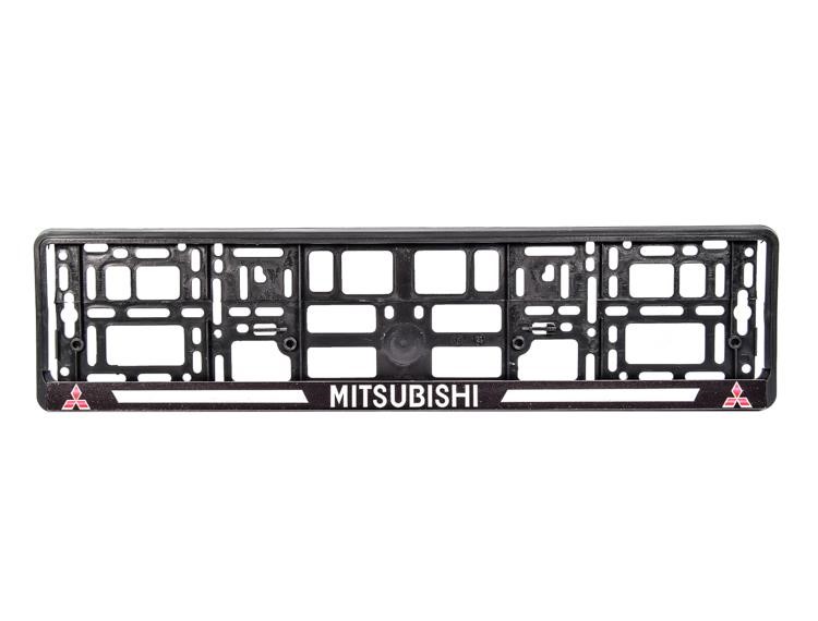 Winso 15.2 Frame for number plate, Mitsubishi (Black) 152