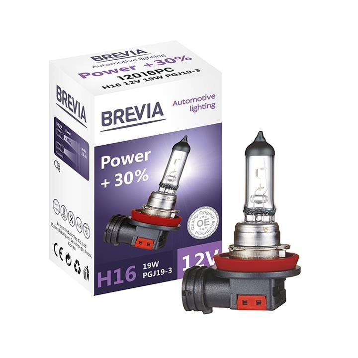 Brevia 12016PC Halogen lamp Brevia H16 12V 19W PGJ19-3 Power +30% CP 12016PC