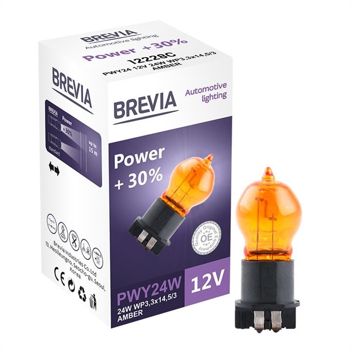 Brevia 12228C Halogen lamp Brevia PWY24W 12V 24W WP3,3x14,5/4 AMBER Power +30% CP 12228C
