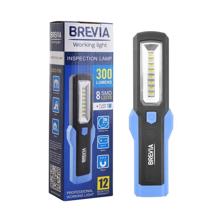 Brevia 11310 Inspection lamp Brevia LED 8SMD+1W LED 300lm, 3xAA 11310