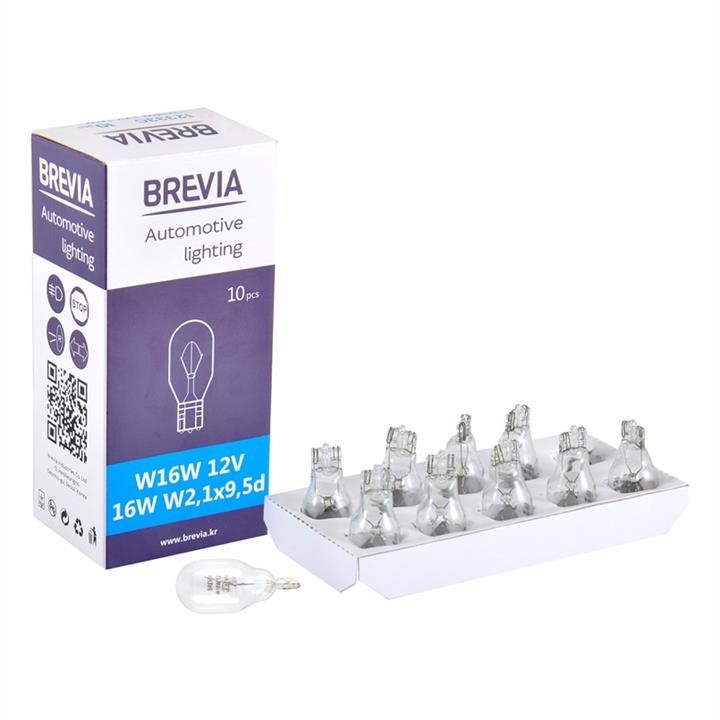 Brevia 12333C Incandescent lamp Brevia W16W 12V 16W W2,1x9,5d CP, 10 pcs. 12333C