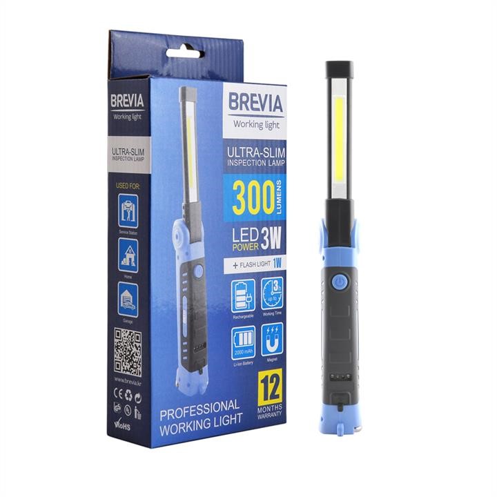 Brevia 11360 Inspection lamp Brevia LED Ultra-slim 3W COB+1W LED 300lm, 2000mAh, microUSB 11360