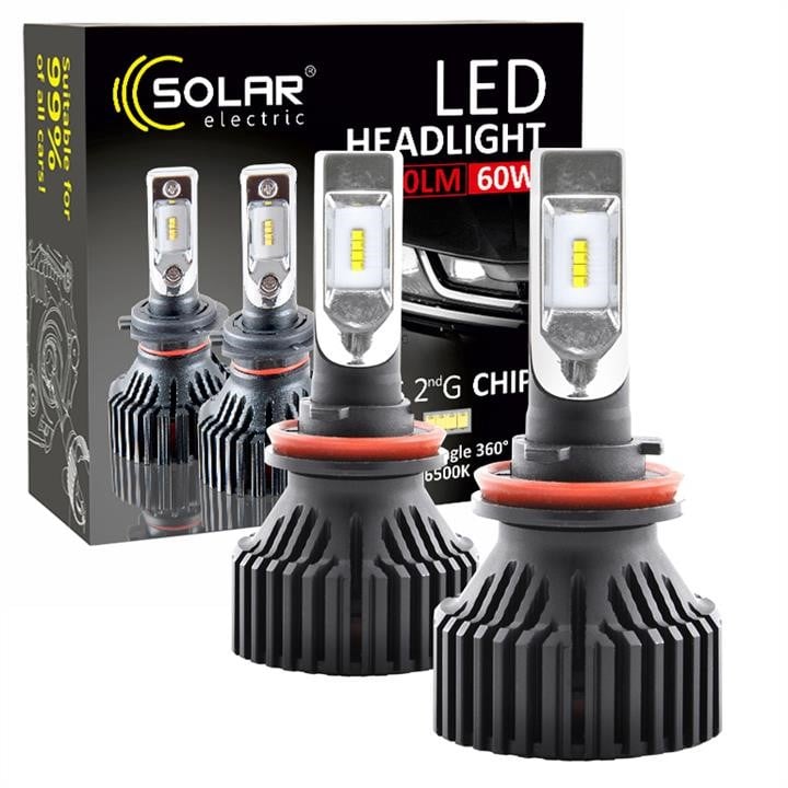 Solar 8311 LED lamp Solar H11 12-24V 6500K 8000Lm 60W ZES Chip 8311