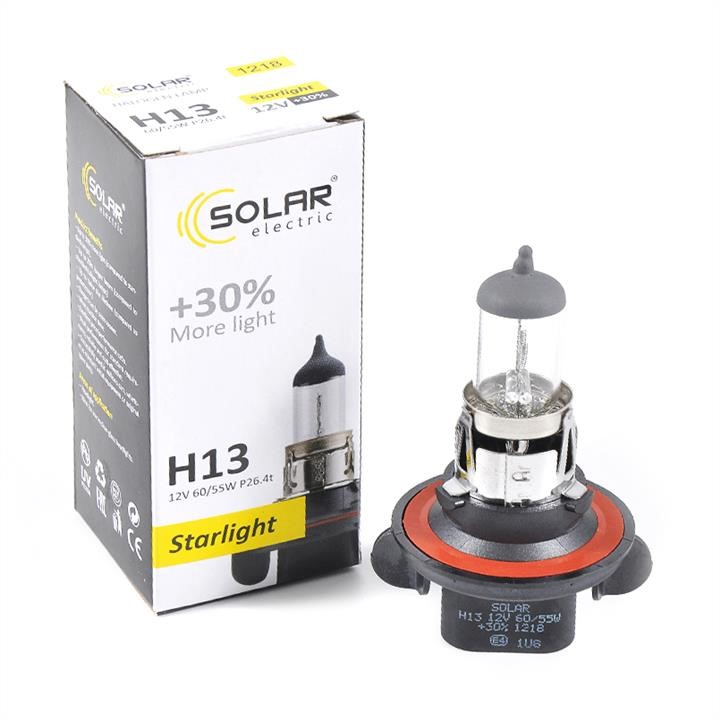 Solar 1218 Halogen lamp Solar H13 12V 60/55W P26.4t Starlight +30% 1218