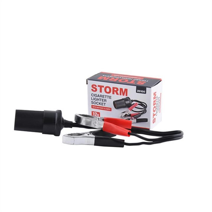 Storm 20100 Adapter for Storm Car Lighter with Battery Clamps 20100