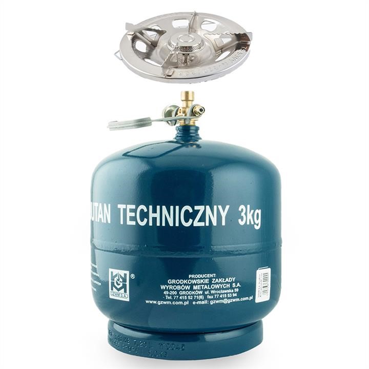 Orgaz NC00230 Gas Cylinder GZWM with K-630 Burner (Hob), 7.2L NC00230