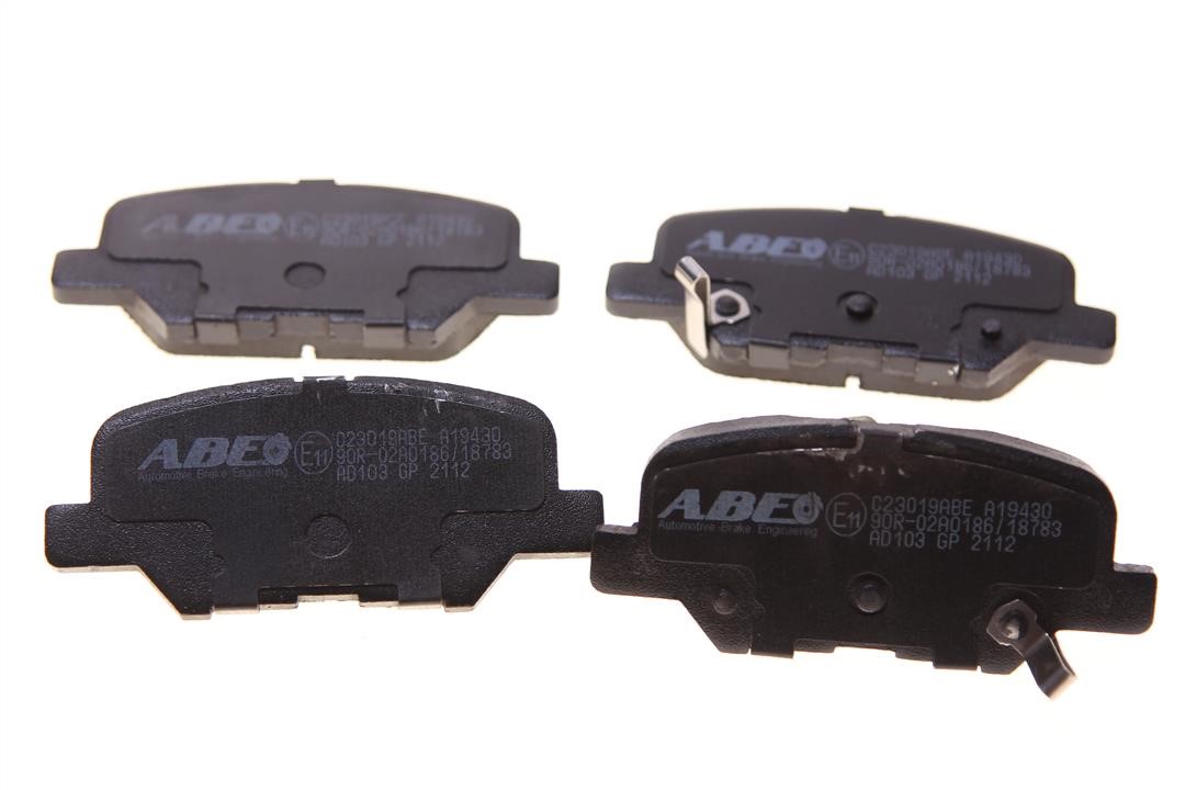 ABE C23019ABE-DEFECT Rear disc brake pads, set, Installation traces C23019ABEDEFECT