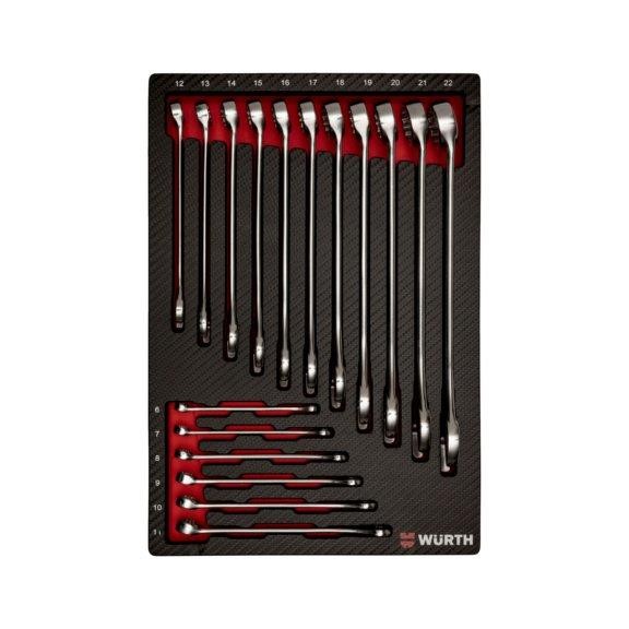 Wurth 0965905401 Set of combination wrenches ZEBRA 17 pcs. 0965905401