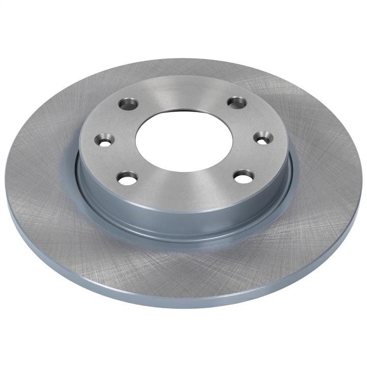 Unventilated front brake disc febi 10314