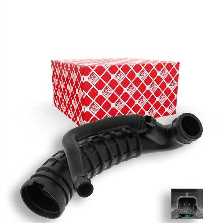 Intake Hose, air filter febi 100412