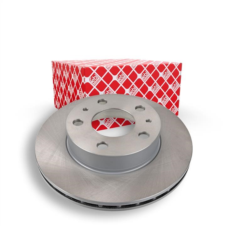 Front vented brake disc febi 10565