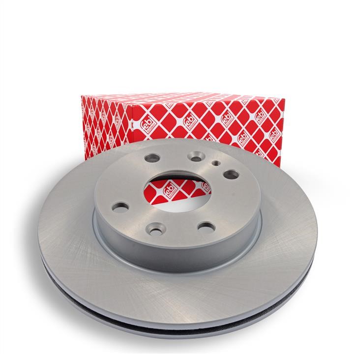 Front brake disc ventilated febi 10624