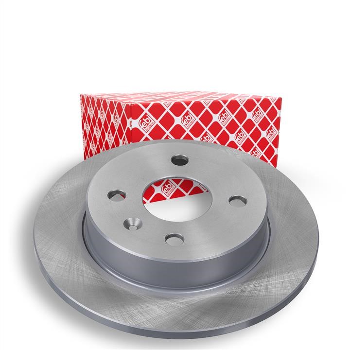 Rear brake disc, non-ventilated febi 17212