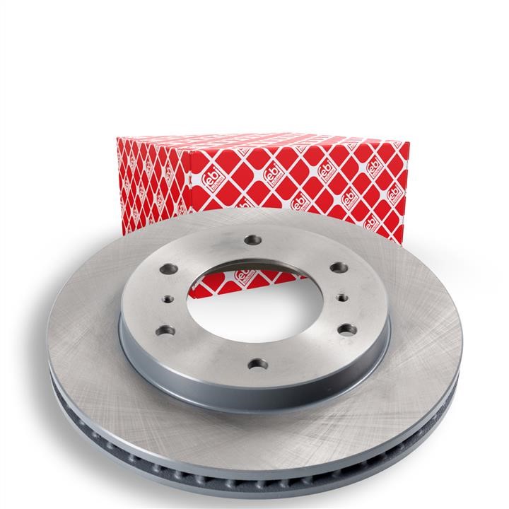 Front vented brake disc febi 26048